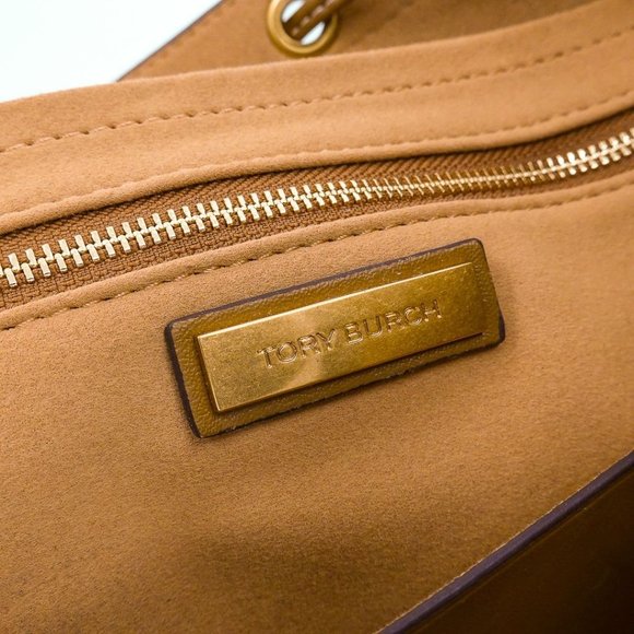 Tory Burch T Monogram Jacquard Tote Hazel Brown - Picture 9 of 13